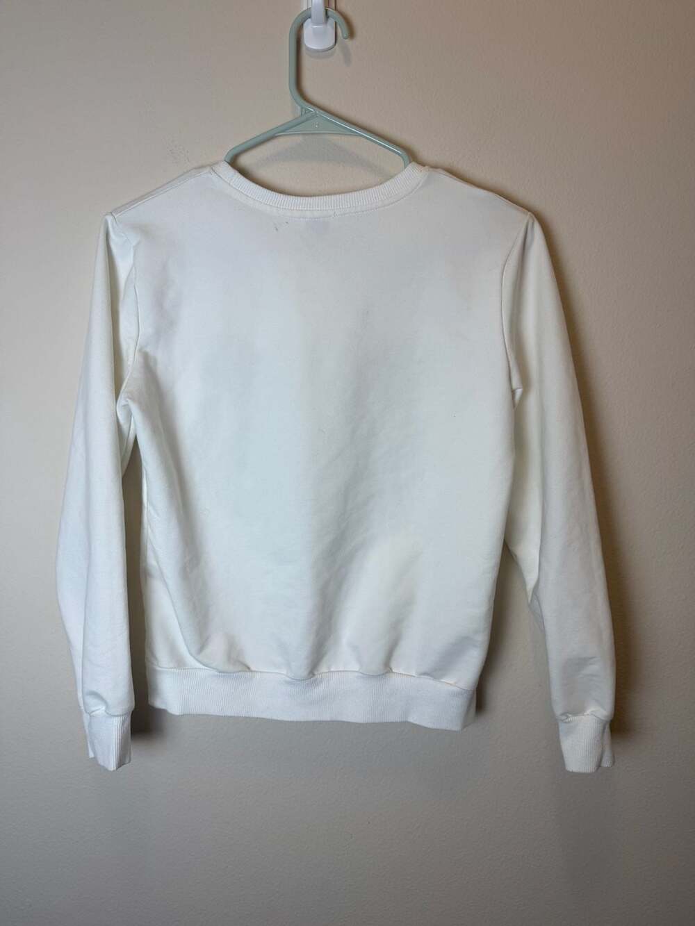 Kenzo Paris Tiger Embroidery White Gold Sweatshirt Size M - Picture 3 of 3